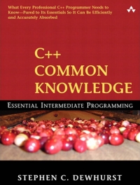 表紙画像: C++ Common Knowledge 1st edition 9780321321923