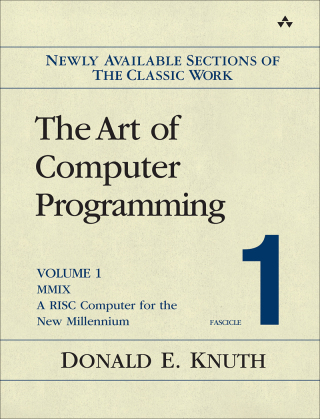 Cover image: The Art of Computer Programming, Volume 1, Fascicle 1 1st edition 9780201853926