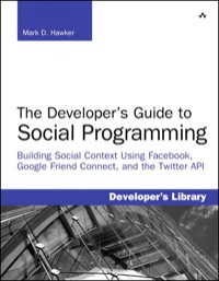 Imagen de portada: Developer's Guide to Social Programming 1st edition 9780321680778