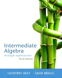 Cover image: Intermediate Algebra Through Applications 3rd edition 9780321746719