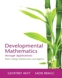 Cover image: Developmental Mathematics through Applications 1st edition 9780321826046