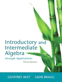 Cover image: Introductory and Intermediate Algebra through Applications 3rd edition 9780321852847