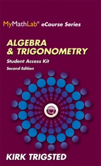 Cover image: MyLab Math for Trigsted Algebra & Trigonometry -- Access Kit 2nd edition 9780321923752