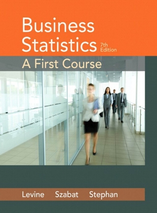 Cover image: Business Statistics: A First Course 7th edition 9780321979018