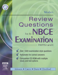 Cover image: Mosby's Review Questions for the NBCE Examination: Parts I and II 9780323031721