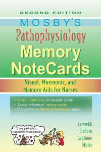 صورة الغلاف: Mosby's Pathophysiology Memory NoteCards 2nd edition 9780323067478