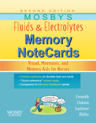 Imagen de portada: Mosby's Fluids & Electrolytes Memory NoteCards 2nd edition 9780323067461