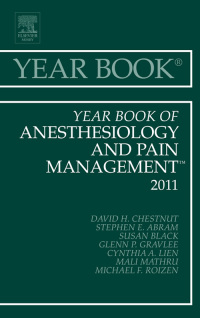 Cover image: Year Book of Anesthesiology and Pain Management 2011 9780323084079