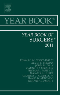 Imagen de portada: Year Book of Surgery 2011 9780323084277