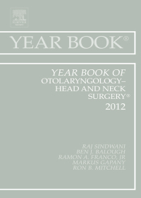 Titelbild: Year Book of Otolaryngology - Head and Neck Surgery 2012 9780323088886