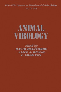 Cover image: Animal Virology V4 9780120773503