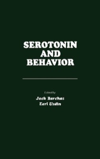 Titelbild: Serotonin and Behavior 9780120781508