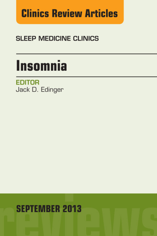 Cover image: Insomnia, An Issue of Sleep Medicine Clinics 9780323188722
