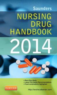 Omslagafbeelding: Saunders Nursing Drug Handbook 2014 9781455707393