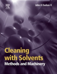 Cover image: Cleaning with Solvents: Methods and Machinery 9780323225205