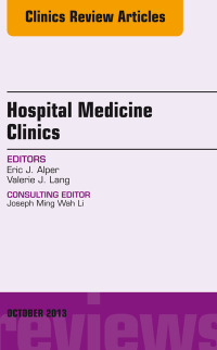 Imagen de portada: Volume 2, Issue 4, An Issue of Hospital Medicine Clinics 9780323227247