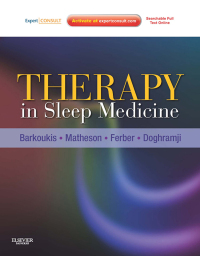 صورة الغلاف: Therapy in Sleep Medicine 1st edition 9781437717037