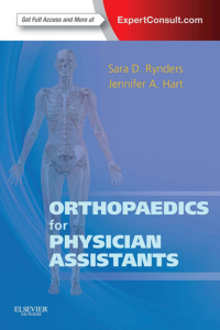 Imagen de portada: Orthopaedics for Physician Assistants 1st edition 9781455725311