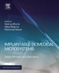 صورة الغلاف: Implantable Biomedical Microsystems: Design Principles and Applications 9780323262088
