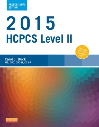 Omslagafbeelding: 2015 HCPCS Level II Professional Edition 9780323279864