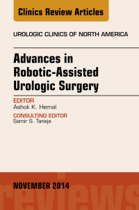 Imagen de portada: Advances in Robotic-Assisted Urologic Surgery, An Issue of Urologic Clinics 9780323323918