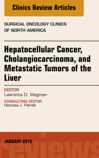 Imagen de portada: Hepatocellular Cancer, Cholangiocarcinoma, and Metastatic Tumors of the Liver, An Issue of Surgical Oncology Clinics of North America 9780323341868