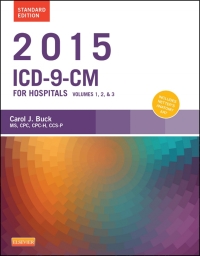 Imagen de portada: 2015 ICD-9-CM for Hospitals, Volumes 1, 2 and 3 Standard Edition 9780323352512