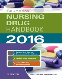 Cover image: Saunders Nursing Drug Handbook 2016 1st edition