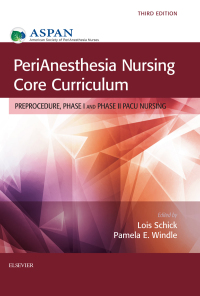 Omslagafbeelding: PeriAnesthesia Nursing Core Curriculum 3rd edition 9780323279901