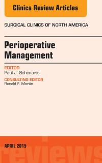 Cover image: Perioperative Management, An Issue of Surgical Clinics of North America 9780323359863