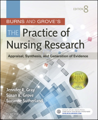 Cover image: Burns and Grove's The Practice of Nursing Research 8th edition 9780323377584