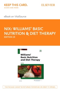 Imagen de portada: Williams' Basic Nutrition & Diet Therapy 15th edition 9780323377317