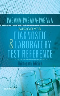 Cover image: Mosby's Diagnostic and Laboratory Test Reference 13th edition 9780323399579