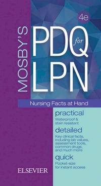Imagen de portada: Mosby's PDQ for LPN 4th edition 9780323400220