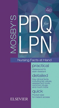 Cover image: Mosby's PDQ for LPN 4th edition 9780323400220