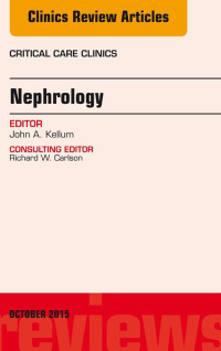 Imagen de portada: Nephrology, An Issue of Critical Care Clinics 9780323400787