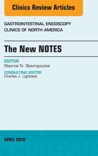表紙画像: The New NOTES, An Issue of Gastrointestinal Endoscopy Clinics of North America 9780323417549
