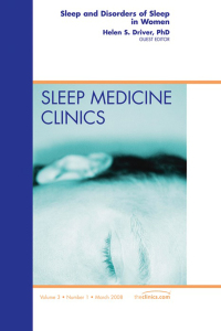 Cover image: Sleep and Disorders of Sleep in Women, An Issue of Sleep Medicine Clinics 9781416058717