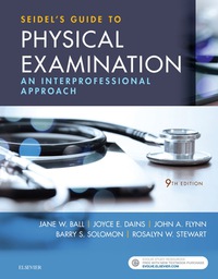 Cover image: Seidel's Guide to Physical Examination 9th edition 9780323481953
