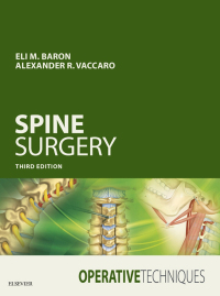 Cover image: Operative Techniques: Spine Surgery 3rd edition 9780323400664