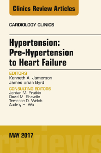Imagen de portada: Hypertension: Pre-Hypertension to Heart Failure, An Issue of Cardiology Clinics 9780323496452