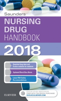 Imagen de portada: Saunders Nursing Drug Handbook 2018 9780323525091
