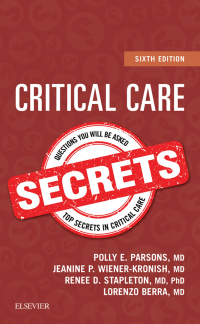 Cover image: Critical Care Secrets 6th edition 9780323510646