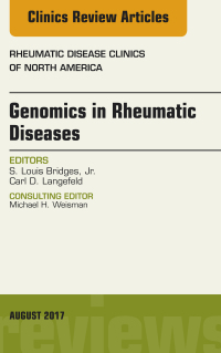 Cover image: Genomics in Rheumatic Diseases, An Issue of Rheumatic Disease Clinics of North America 9780323532556