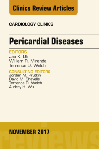 Imagen de portada: Pericardial Diseases, An Issue of Cardiology Clinics 9780323548731