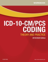 Imagen de portada: Workbook for ICD-10-CM/PCS Coding: Theory and Practice, 2019/2020 Edition 1st edition 9780323532204