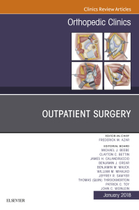 表紙画像: Outpatient Surgery, An Issue of Orthopedic Clinics 9780323566452