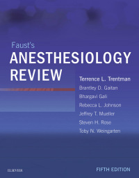 Cover image: Faust's Anesthesiology Review 5th edition 9780323567022