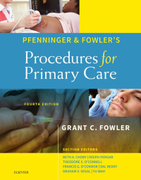 Cover image: Pfenninger and Fowler's Procedures for Primary Care 4th edition 9780323476331