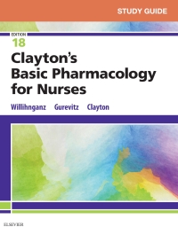 Cover image: Study Guide for Clayton's Basic Pharmacology for Nurses 18th edition 9780323554732